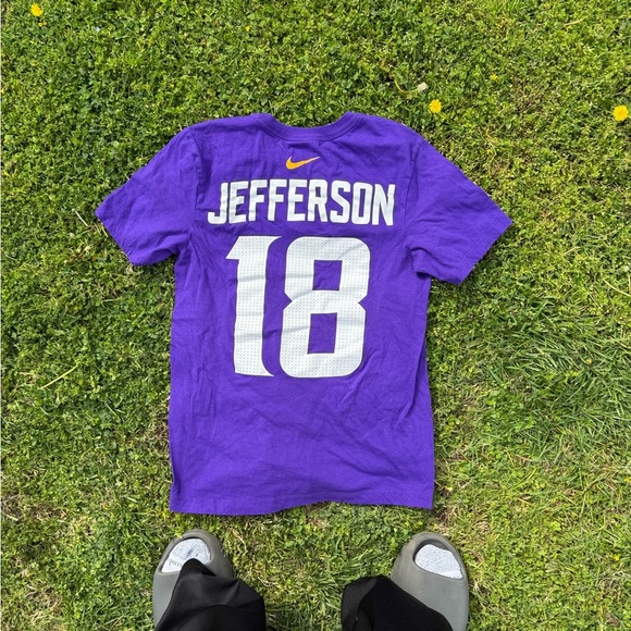 Justin Jefferson Nike Graphic Jersey Tee NWOT - Picture 2 of 3